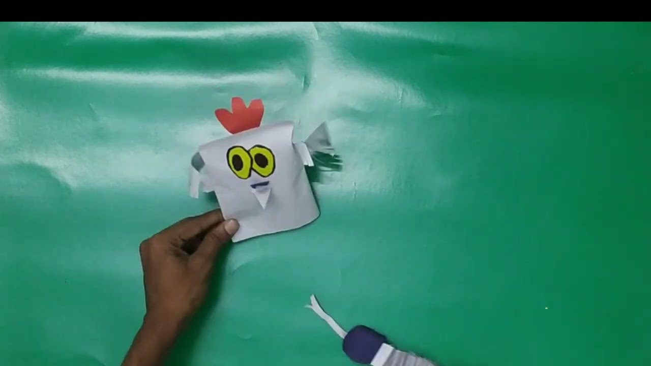 paper toys play chicken and snake