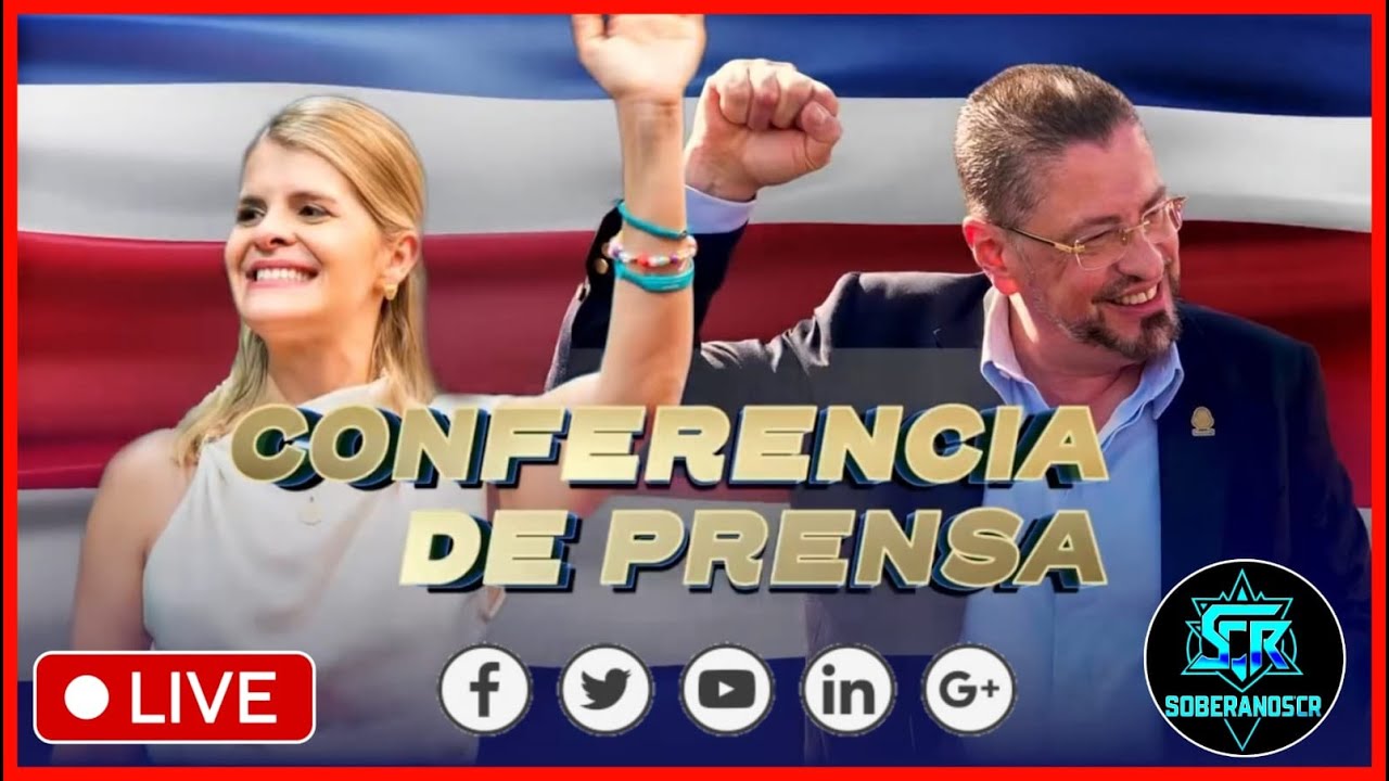 Conferencia de Prensa del Presidente Rodrigo Chaves Robles y Laura Fernandez