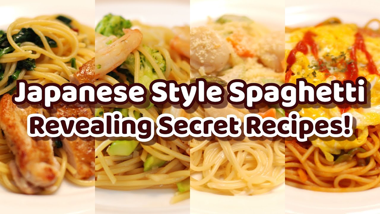 4 Easy 20 Min Japanese Style Spaghetti Recipes - Soy sauce base, Miso cream base, etc.