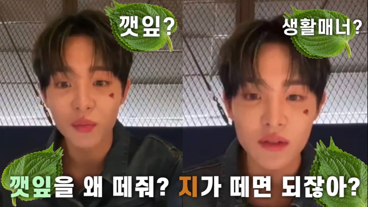 [TREASURE/트레저] ㅁㅓ? 깻잎 생활 매너니깐 떼주라고?