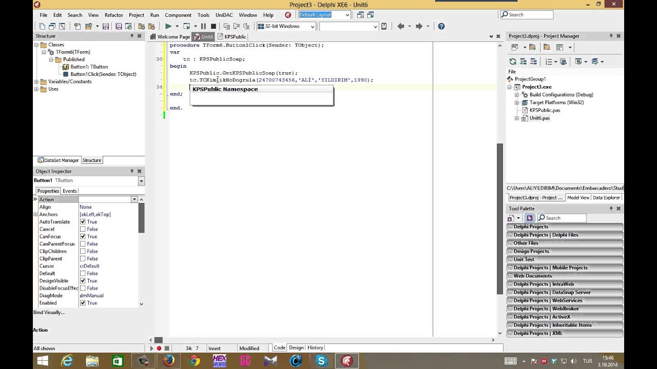 Delphi WebService Kullanımı