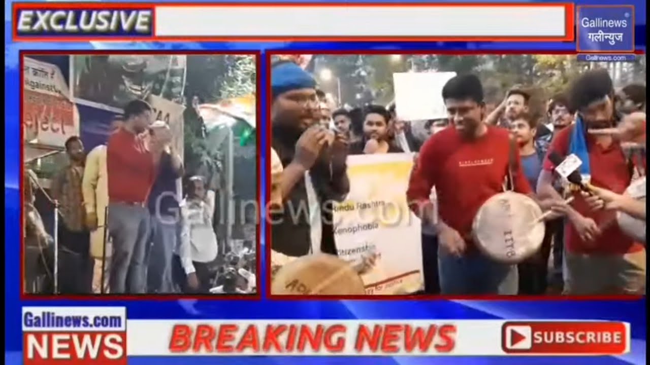 Mumbai CAB-NRC Protest- : IAS Kannan Gopinathan Protesting by Playing Drum at August Kranti Maidan-1