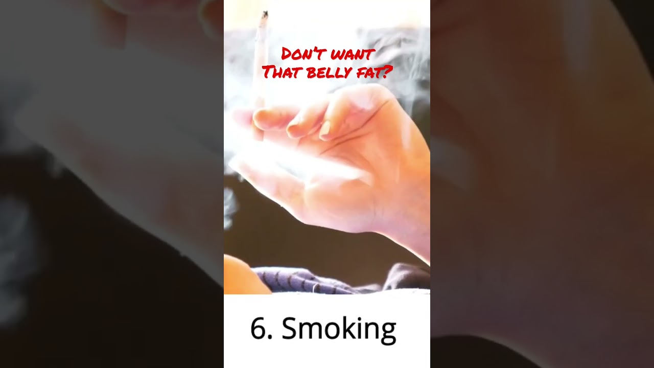 How Smoking Affects  Your Belly Fat!! #shorts