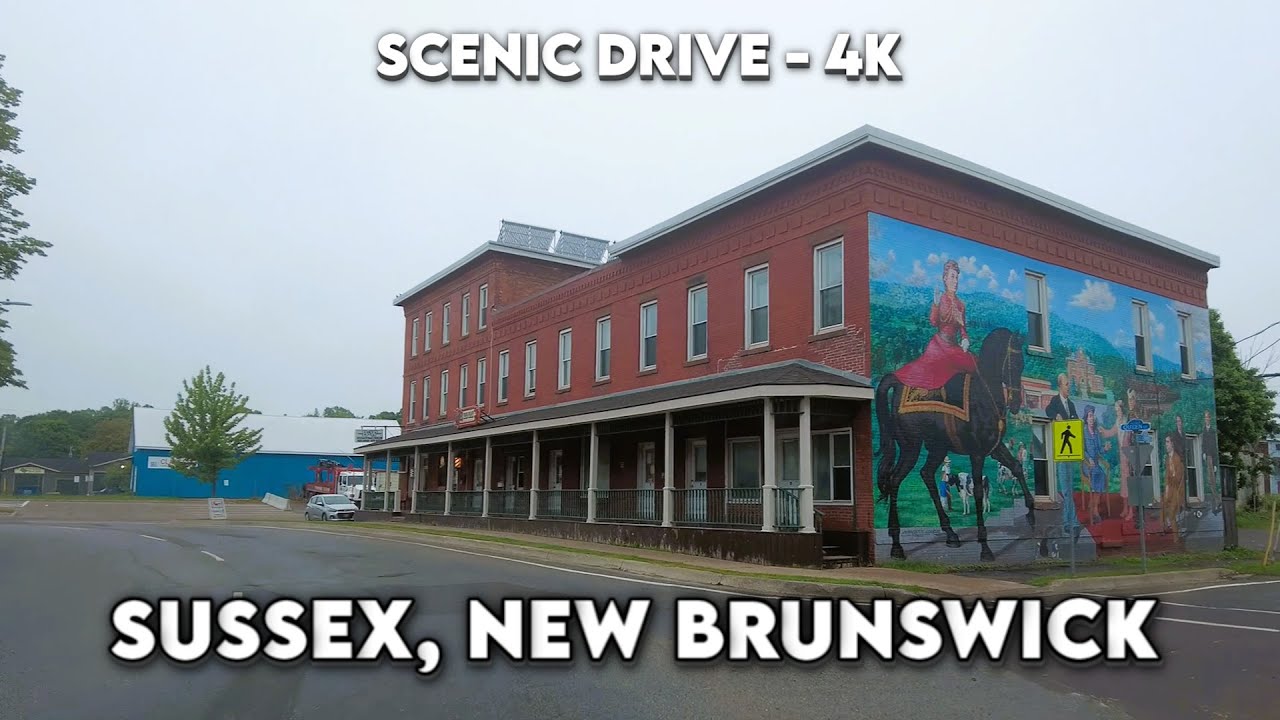 🚗 Cruising Through Sussex, New Brunswick in 4K! 🌳