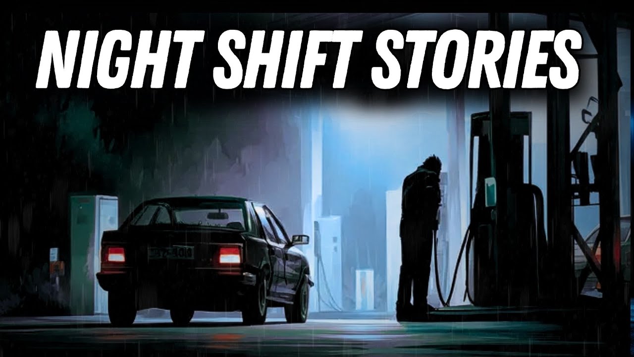 Night Shift Stories For Sleep | Black Screen | Rain Sounds
