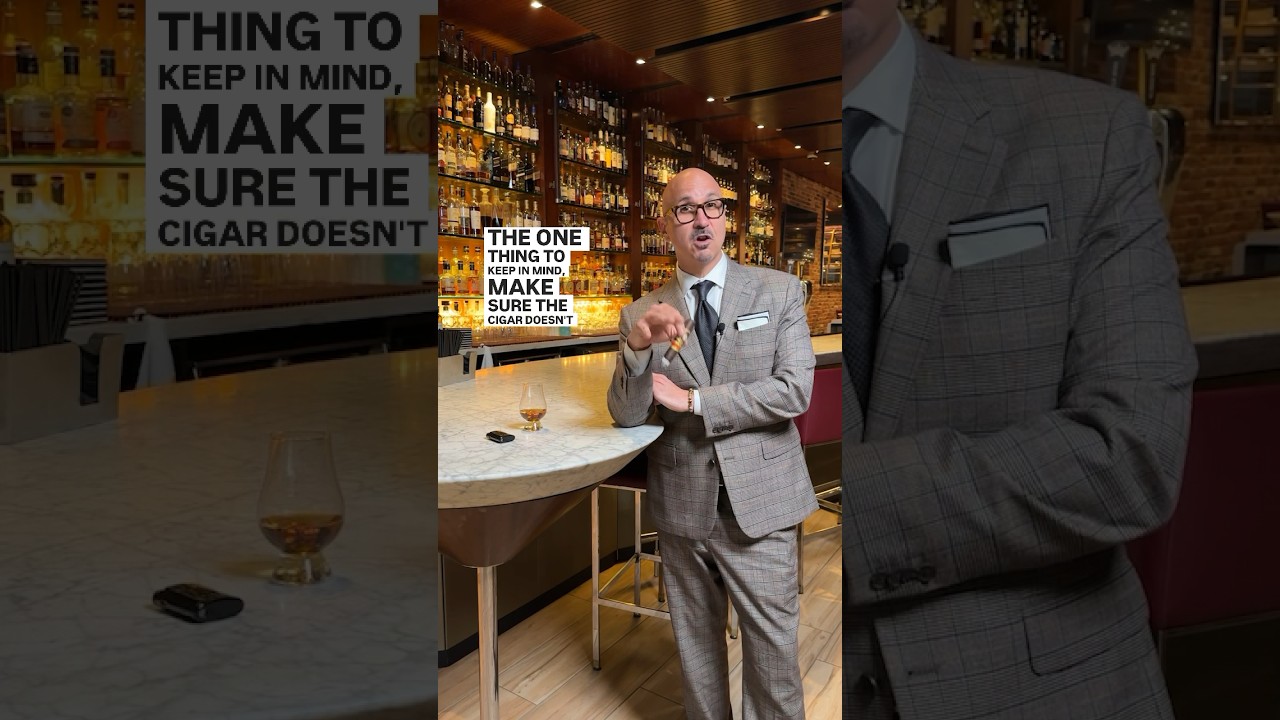 What SHOULD you drink with a cigar?