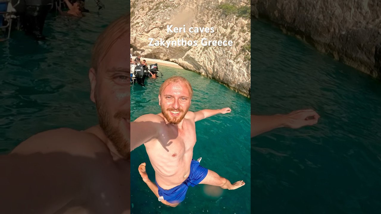 How did your weekend start? Jumping next to Keri Caves in Zakynthos Greece sounds like a great start