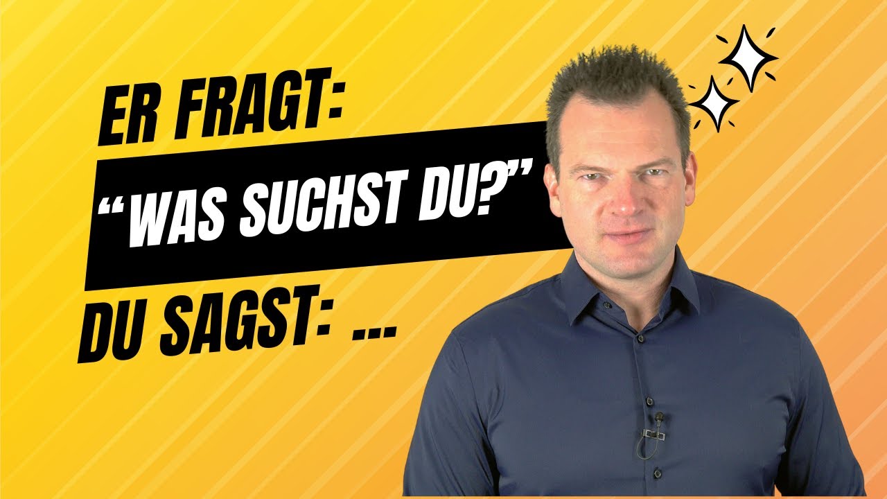 Sag Ihm NUR SO, dass Du eine BEZIEHUNG willst!