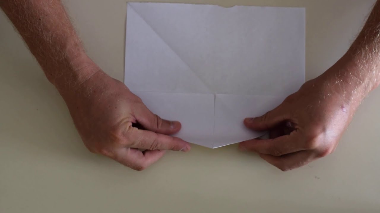 Overflight Airplane origami beginner level Оригами начальный уровень. Самолетик.
