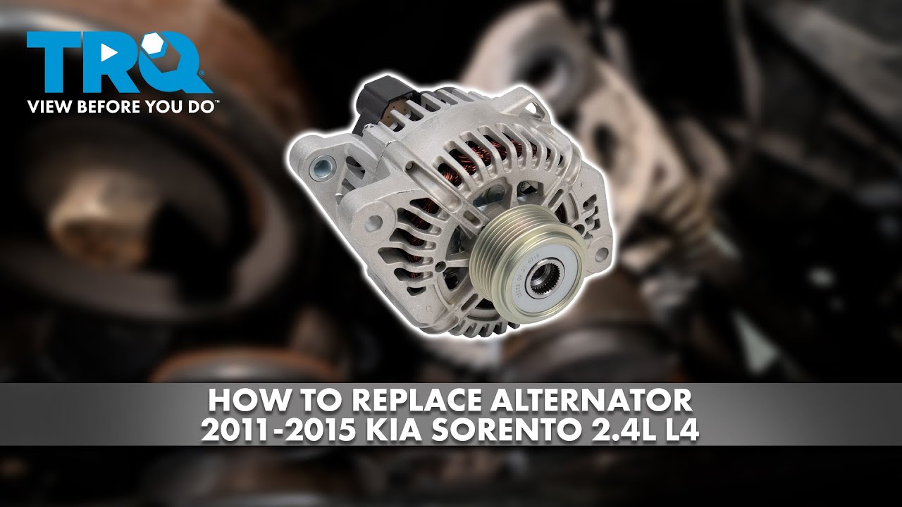 Как заменить генератор на Kia Sorento 2.4L L4 2011-2015 годов