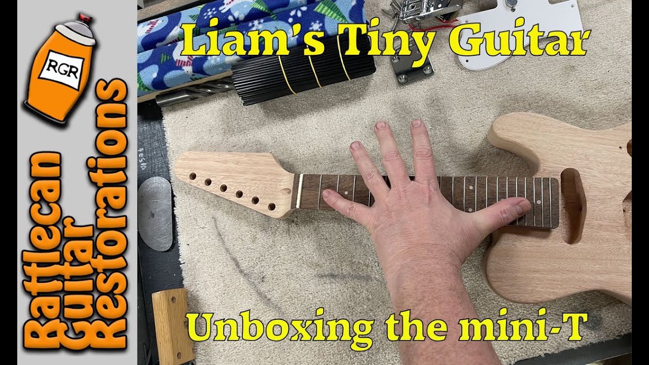 Liam's Tiny Guitar pt 2 | RATTLECAN GUITAR RESTORATIONS by James O’Rear