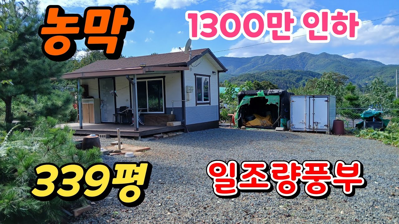 땅이모514. 339평 농막 1300만원 인하 문의 010-9487-8654.#밀양주말농장매매#밀양토지매매#밀양땅매매#밀양농막매매#밀양급매물#밀양체류형쉼터매매#청도농막매매