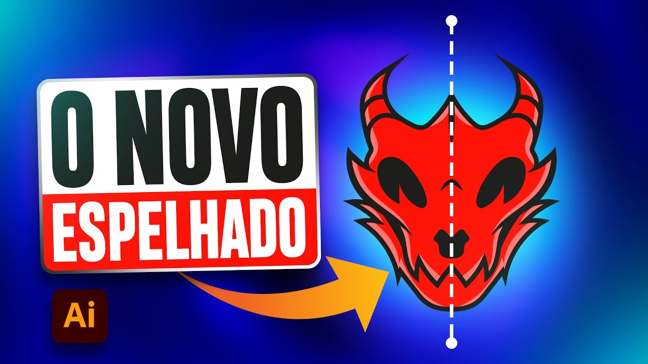 Olha essa Simetria do Illustrator 2023!