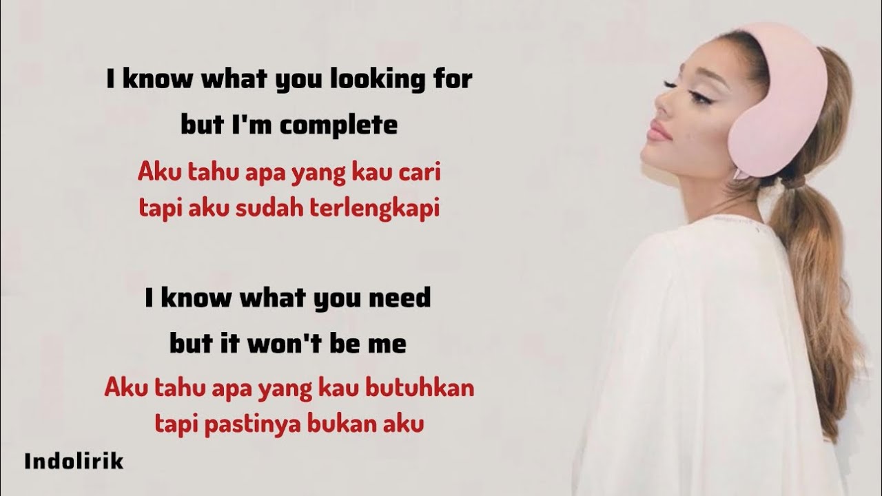 Ariana Grande - bloodline | Lirik Terjemahan