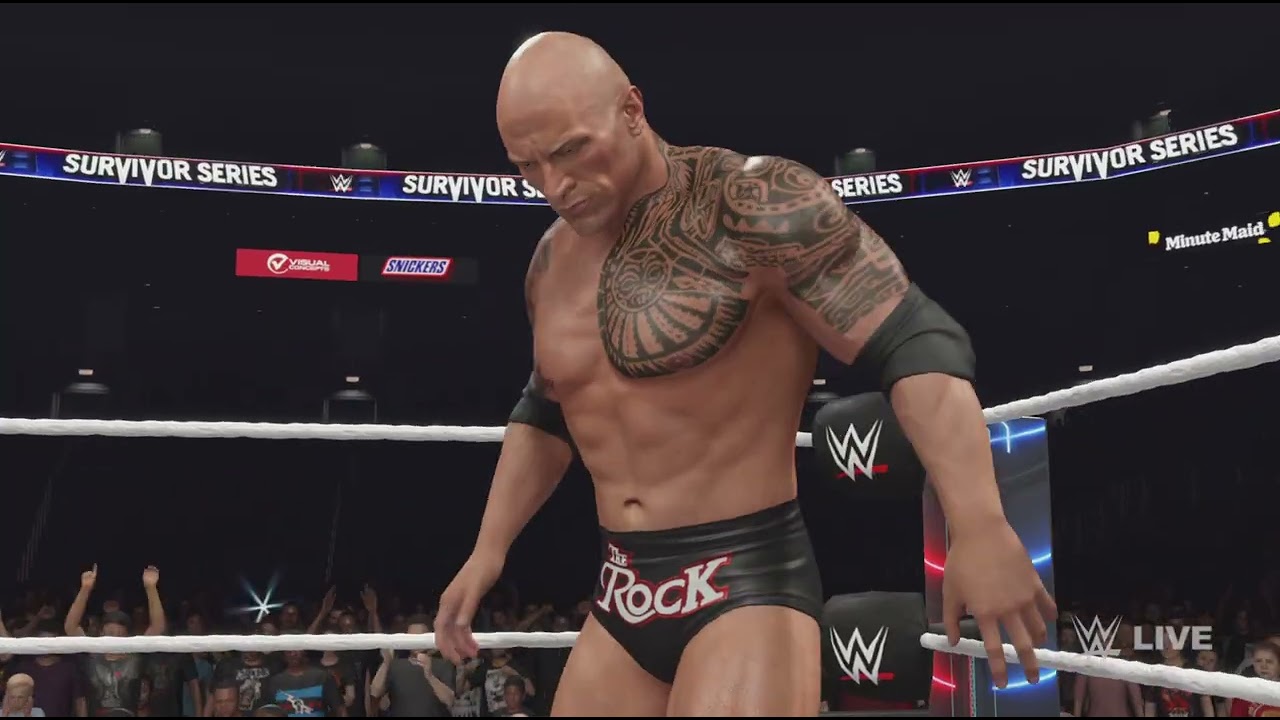 WWE 2K25 RVD vs The Rock