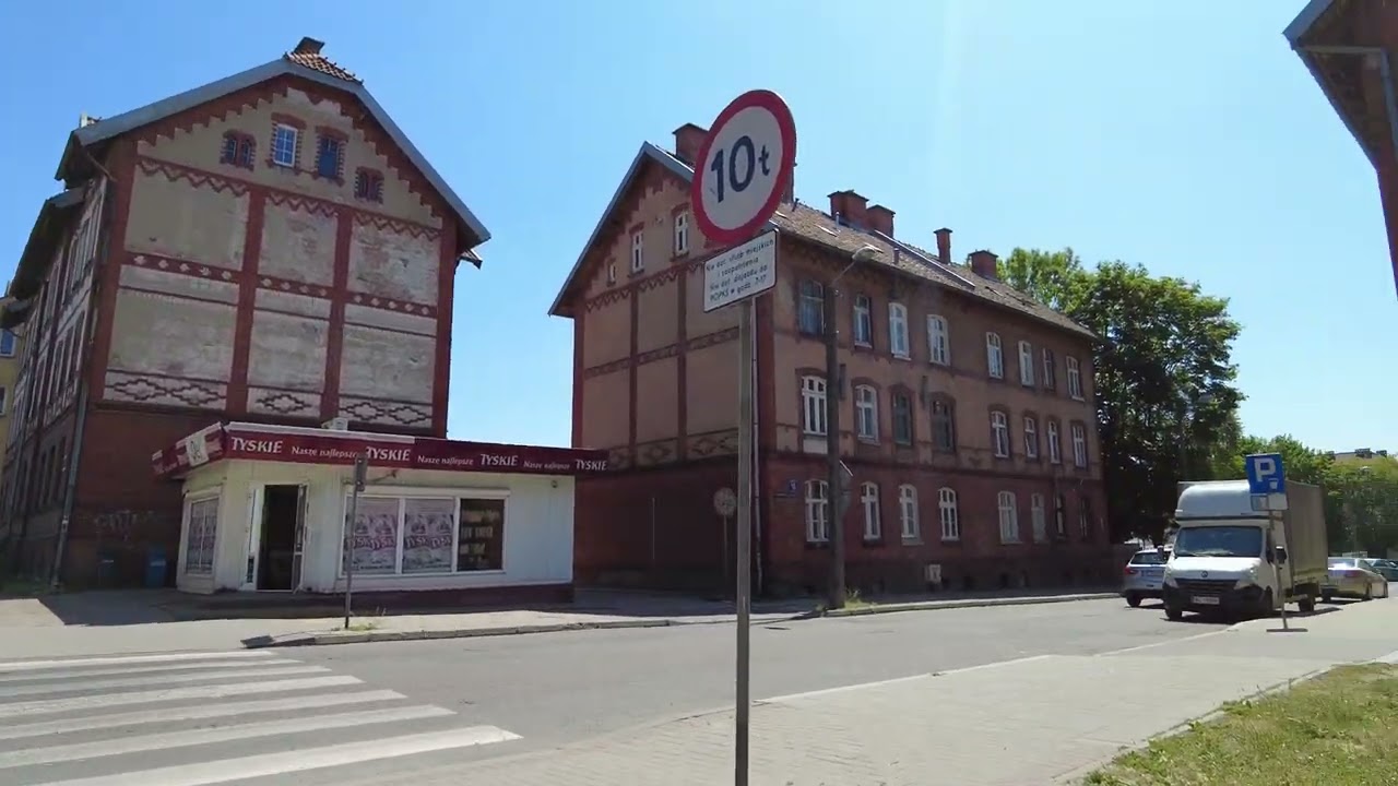 OLSZTYN - SPACER PO ZATORZU. 4K 60 FPS