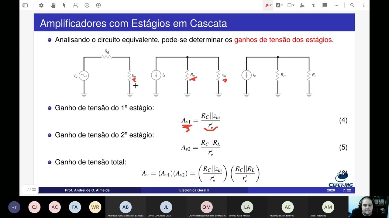 Eletrônica Analógica II | Aula 2 - Amplificadores com Múltiplos Estágios