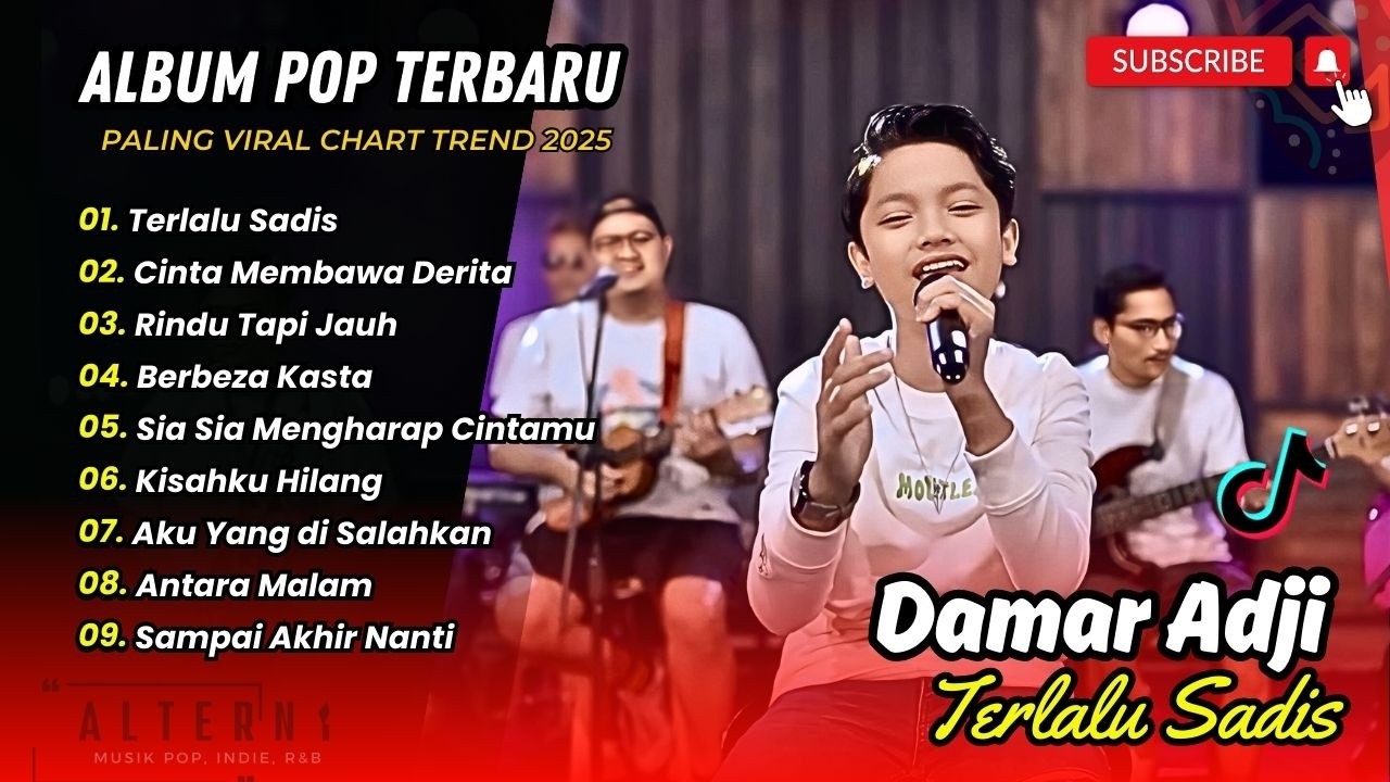 DAMAR ADJI - TERLALU SADIS | CINTA MEMBAWA DERITA | RINDU TAPI JAUH || LAGU POP TERPOPULER 2026
