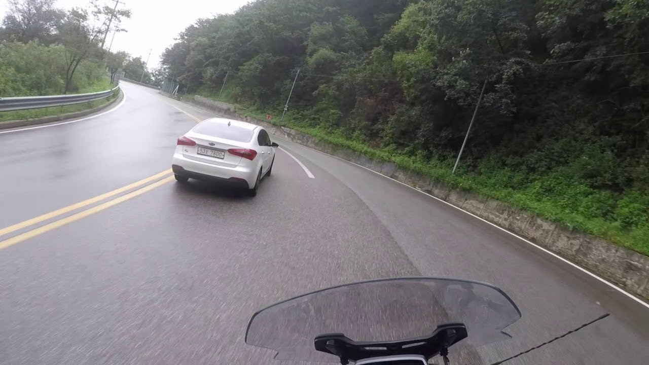 대관령 up hill riding by R1200RT, Way to Heaven