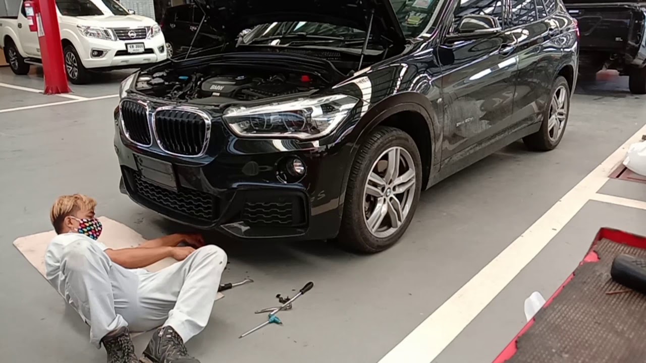 การถอดกันชนหน้ารถbmwx1