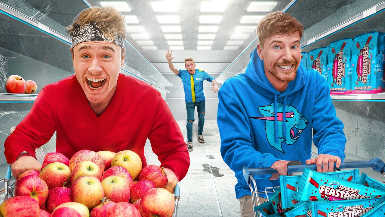 MrBeast & Ich Kaufen einen GANZEN Supermarkt LEER!