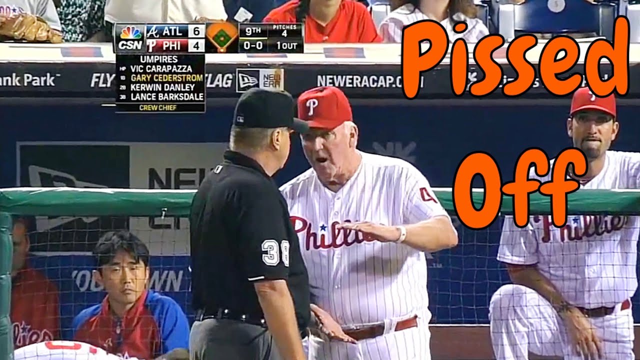 Charlie Manuel getting Pissed Off