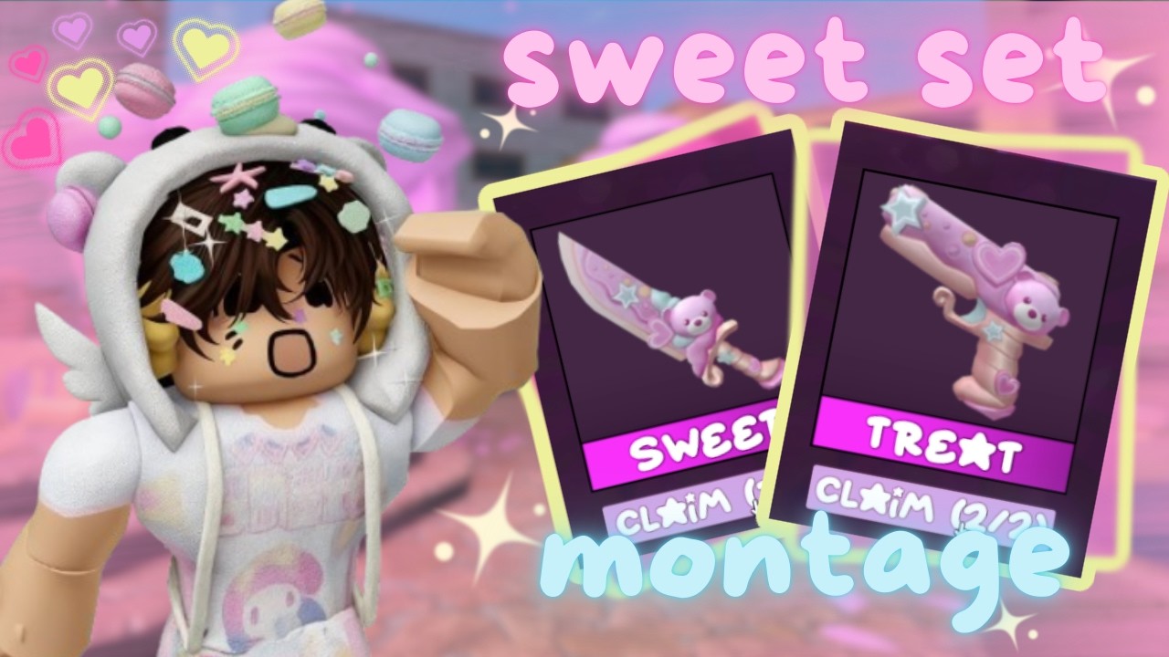 THE BEST VALENTINE'S UPDATE!! || TRYING OUT THE NEW *SWEET SET* BUNDLE IN MM2 🐻💗