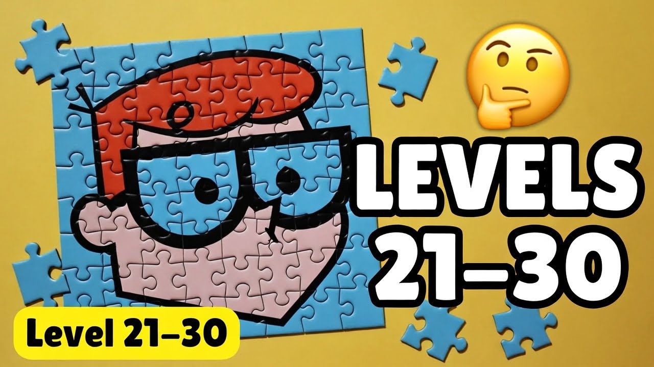 Cartoon Jigsaw Quiz – Levels 21–30 (Can You Beat Level 30)