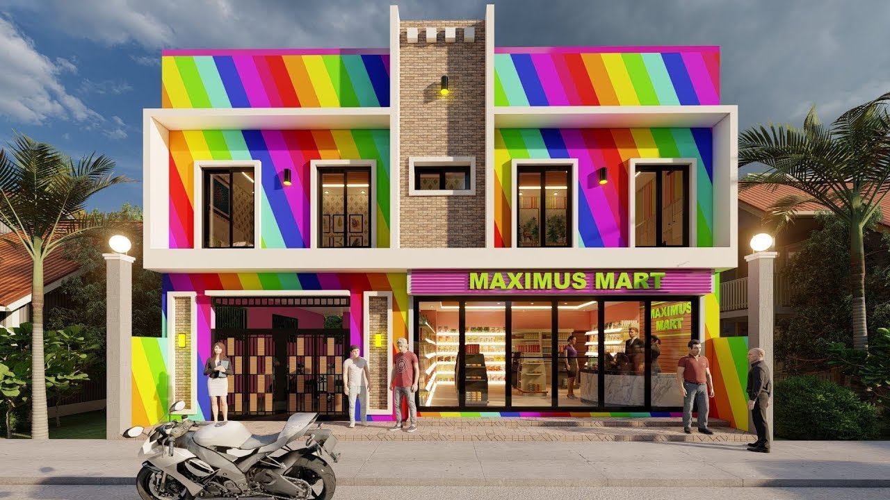 HOUSE DESIGN + COMMERCIAL PLAN | 12M × 15M | BY: junliray creations