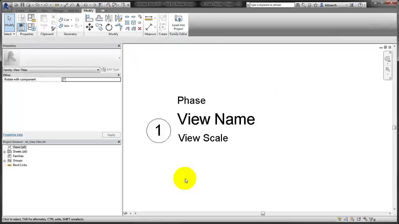 Autodesk Revit: Customize View Titles