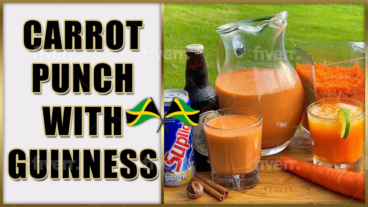 How To Make Carrot Punch With Guinness|Jamaican Style|THE RAINA’S KITCHEN