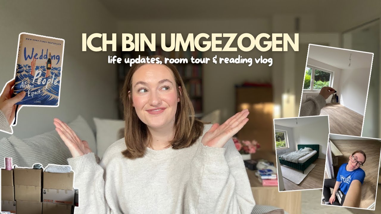 I‘m back 💛 roomtour meiner neuen wohnung und „wedding people“ vlog (bookclub august mit spoilern) 📖