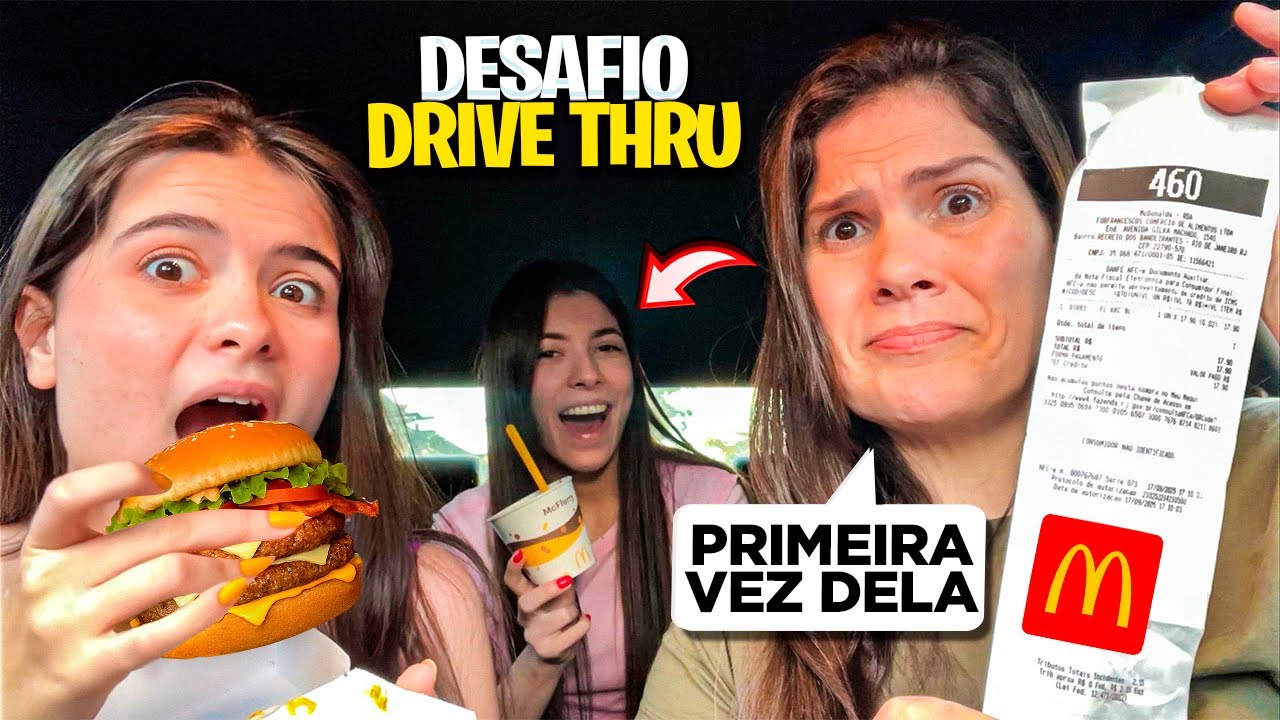 PEDINDO E COMENDO TUDO QUE A PESSOA DA FRENTE PEDIU no DRIVE THRU do MC DONALDS 