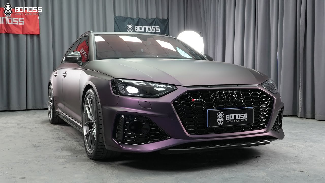 Best Fitment for 2021 Audi RS4 BONOSS Wheel Spacers Front 12mm Rear 12mm Before and After