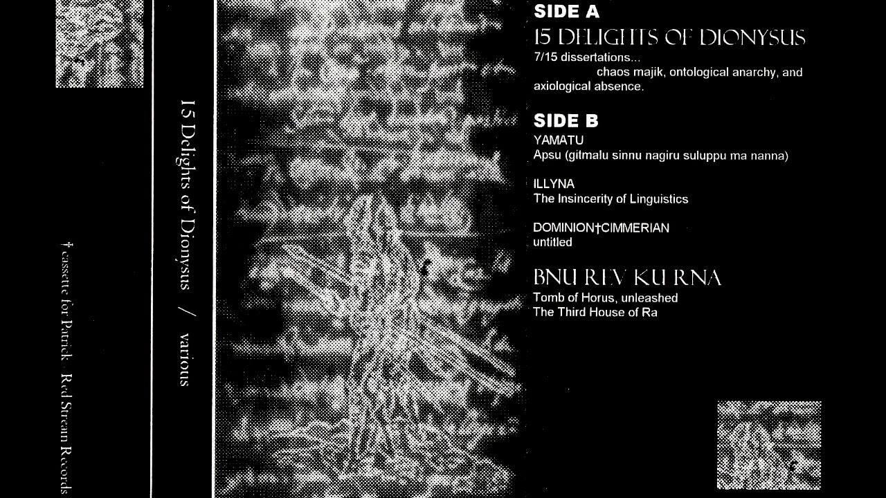 15 Delights Of Dionysus / Various (90s Occult Mix - Industrial / Experimental / Dark Ambient +)