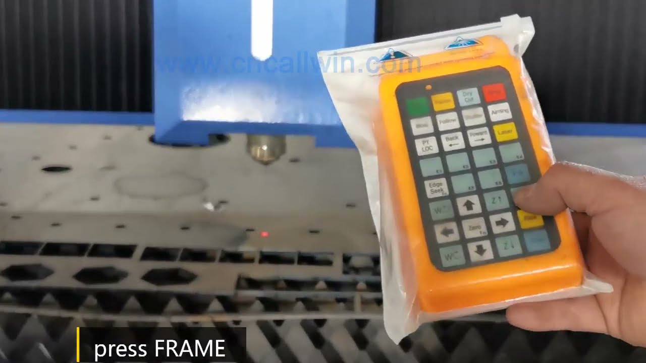 operation video for fiber laser cutter MAX fiber source FSCUT Software cyput