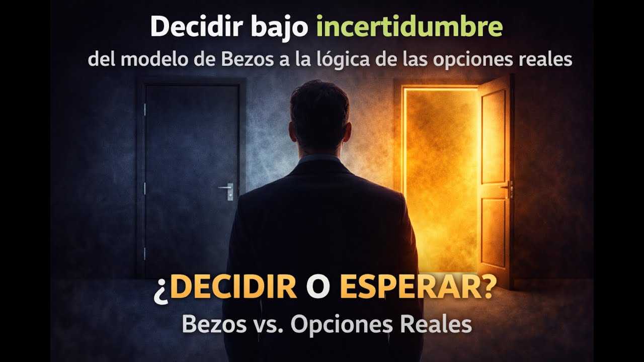 Decidir bajo incertidumbre: del modelo de Bezos a la lógica de las opciones reales