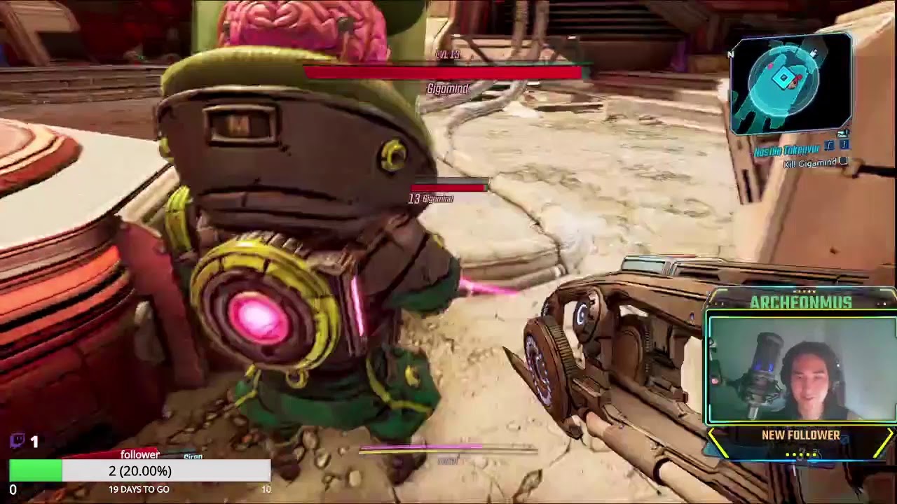 Gigamind Boss Fight, Melee Only No Shield  One go