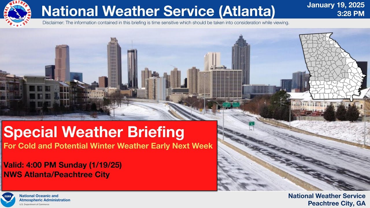 Special Weather Briefing - January 19th, 2025 - Winter Weather and Arctic Air