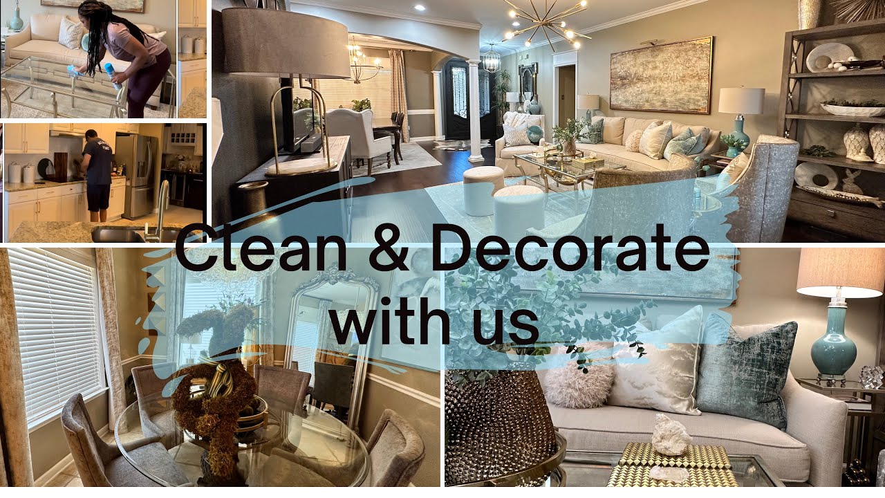Clean and Decorate with me and the hubby | New Furniture Arrived Early