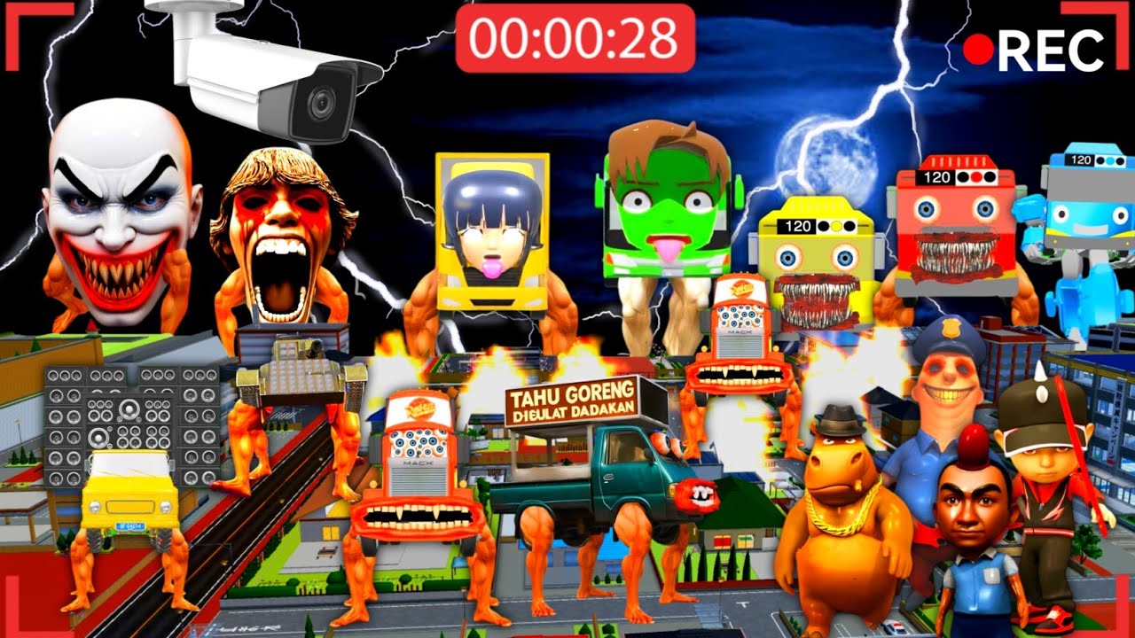 Police Yuta Mio Panik CCTV Rekam PASUKAN ALL MONSTER ANOMALI EATER Di Kota 😱 SAKURA SCHOOL SIMULATOR