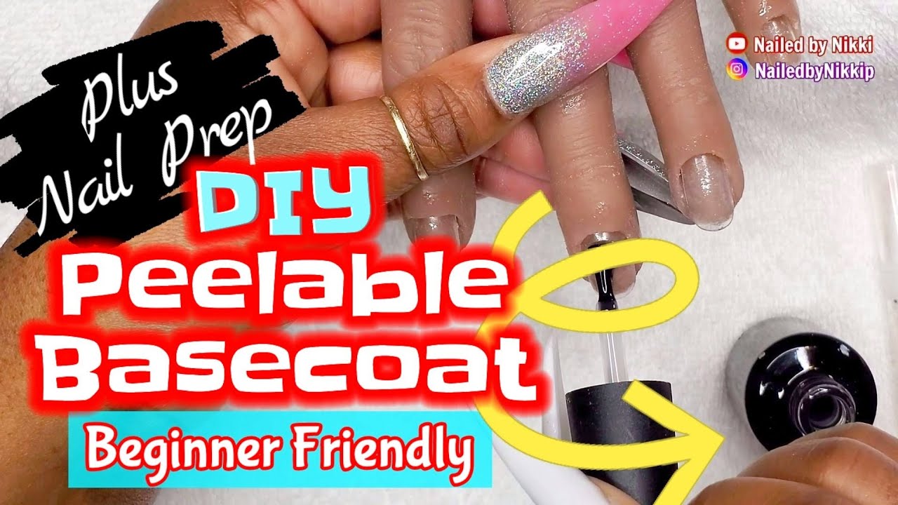 POP OFF METHOD 😃 | DIY PEEL OFF BASECOAT for Polygel, Acrylics & Builder gel
