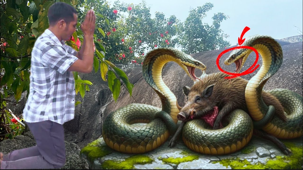 Thật hư chuyện gia đình anh 2 núi dài từng bắt ông rắn hổ mây to bằng cây cột điện 
