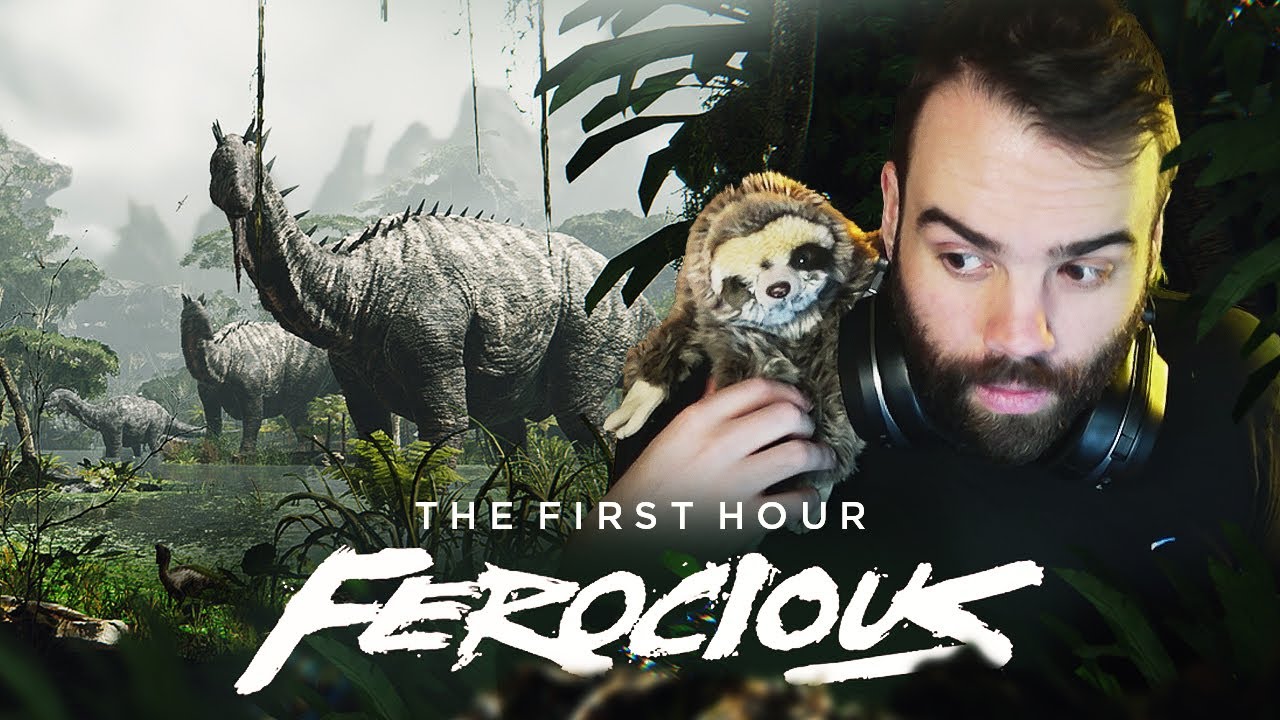 Let's Play The FIrst Hour Of FEROCIOUS - A Brand New Dinosaur Survival FPS