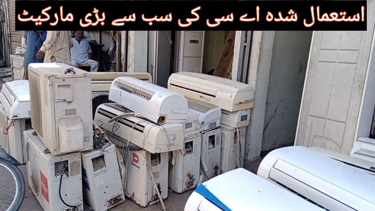 Biggest A.c Market In Karachi Lines Area Used Air Condition Market jut lane Saddar