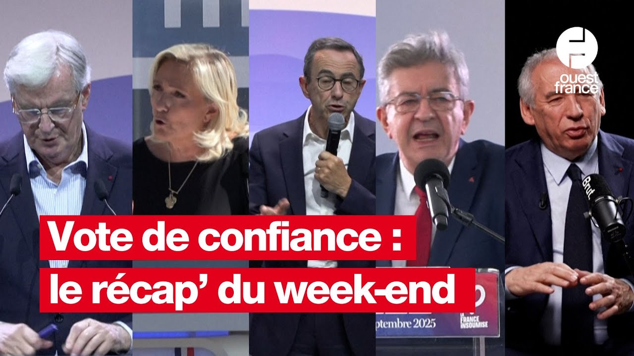 &Agrave; la veille du vote de confiance, le r&eacute;cap des d&eacute;clarations politiques du week-end