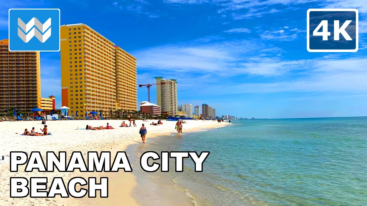 [4K] Panama City Beach, Florida USA - Spring Break Walking Tour Vlog & Vacation Travel Guide 🎧