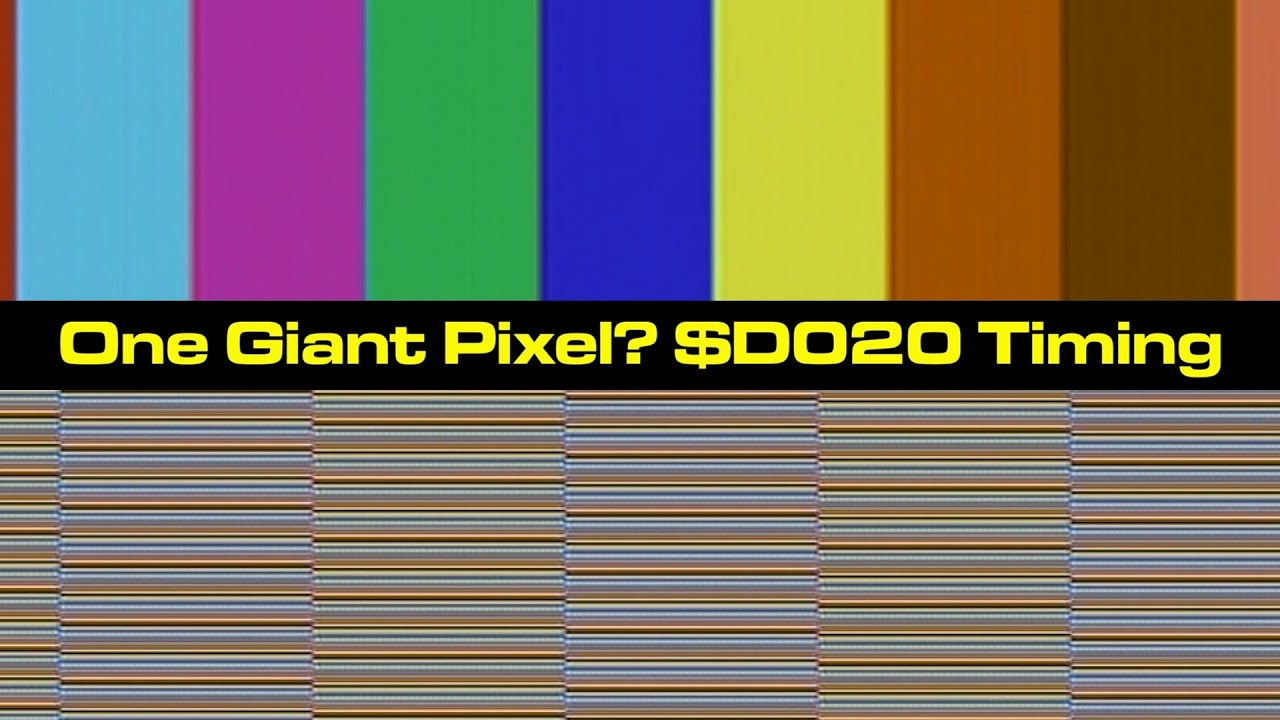 One Giant Pixel? Exploring $D020 and VIC-II/6510 Timing