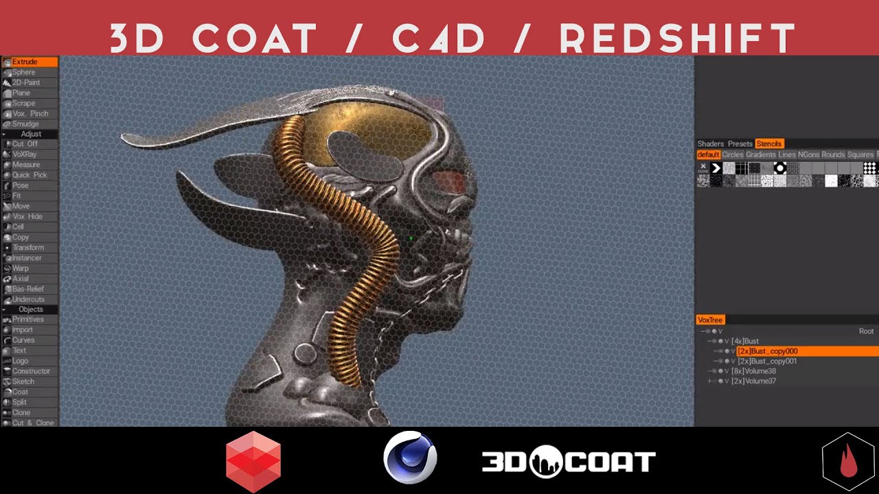 Sculpting in 3D Coat Basics: LIVE TUTORIAL