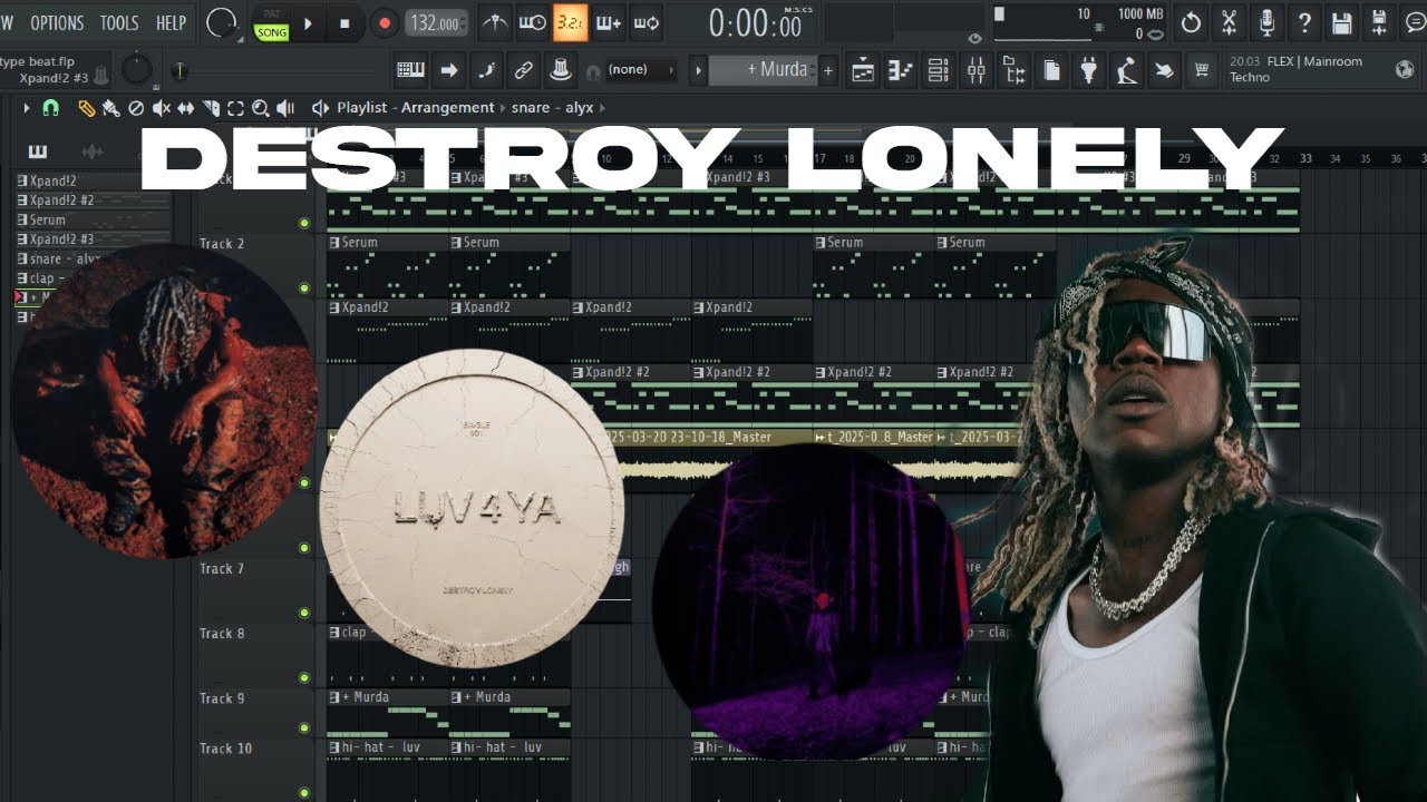 How To Make Beats For Destroy Lonely in 2025 / FL Studio Tutorial